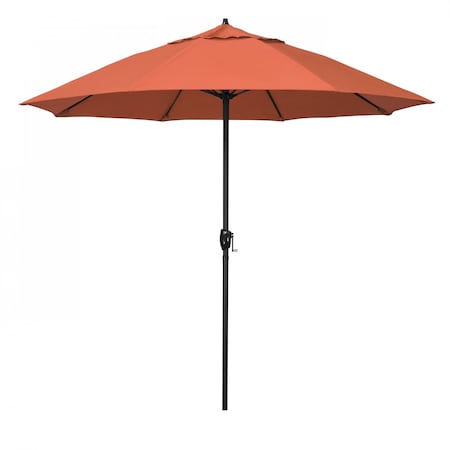 California Umbrella 9' Bronze Aluminum Market Patio Umbrella, Olefin Sunset 194061337431